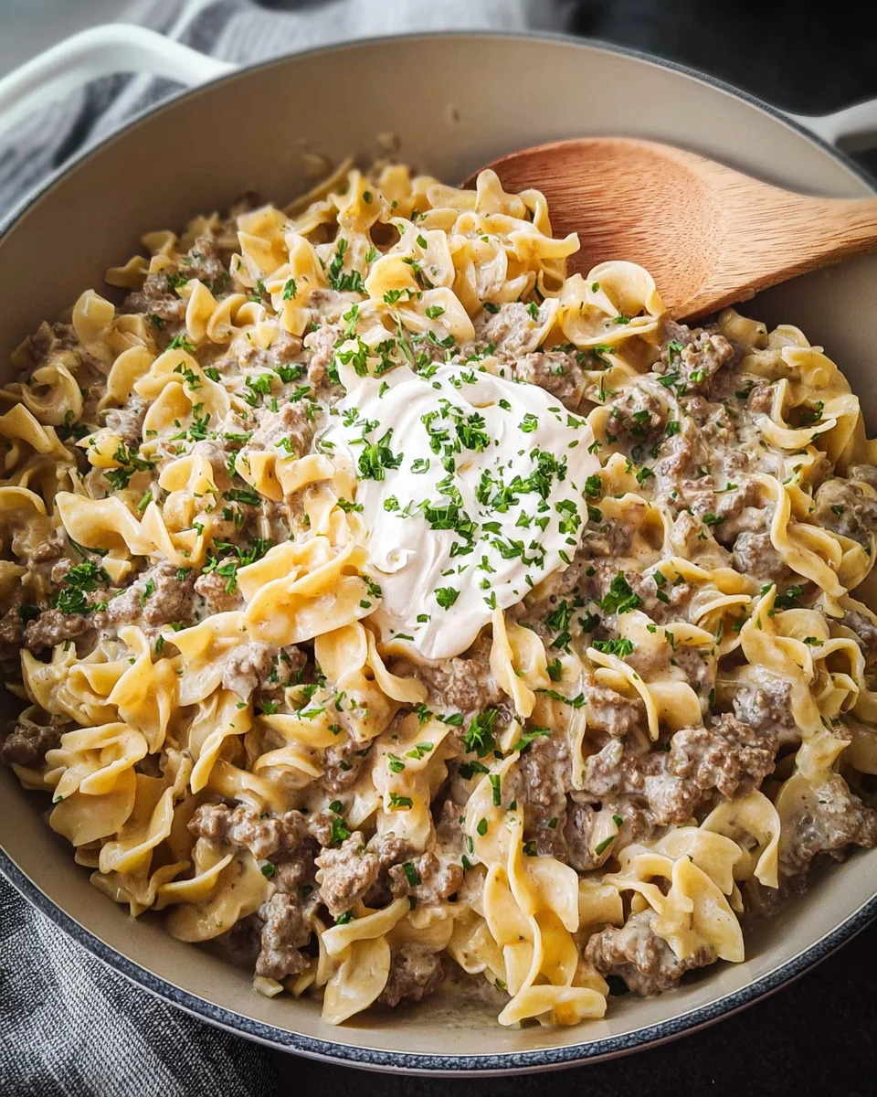 30-Minute Ground Beef Stroganoff