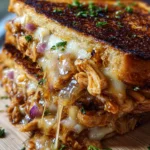 BBQ Chicken Grilled Cheese Sandwich