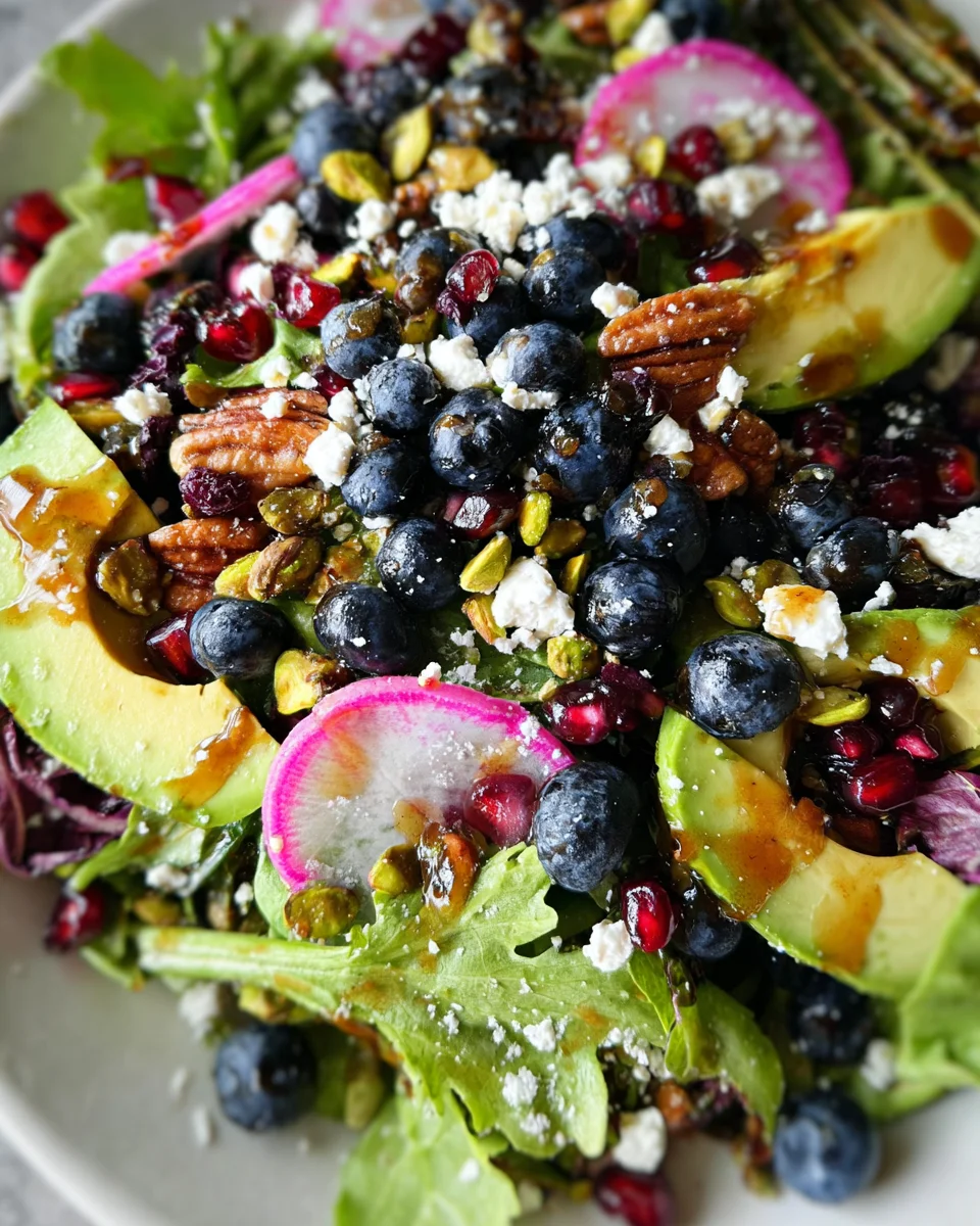 Blueberry Pistachio Spring Salad