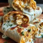 Cheesy Chicken Garlic Wraps