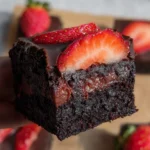 Chocolate Covered Strawberry Brownies