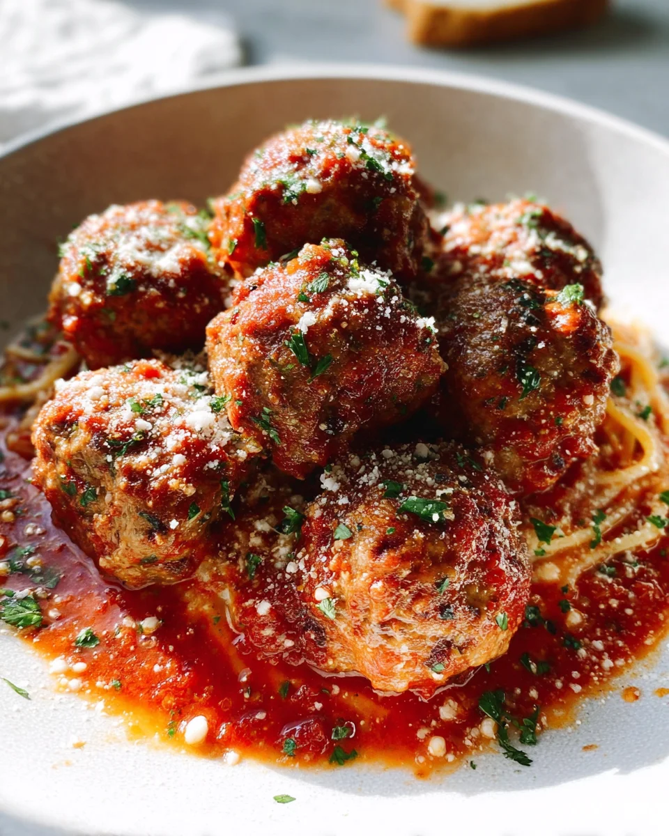 Classic Italian Meatballs (Tender and Juicy!)