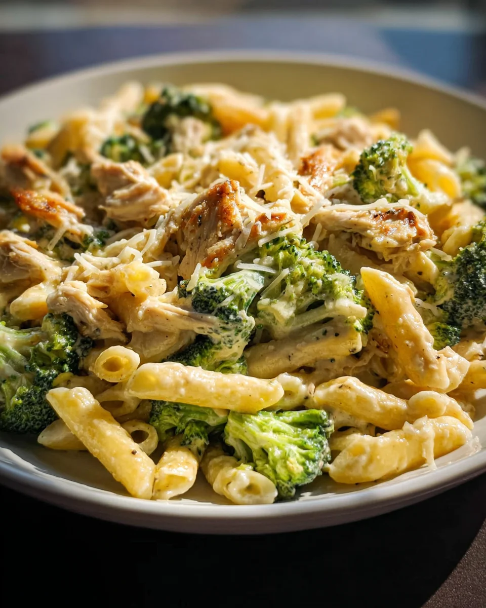 Creamy Rotisserie Chicken Broccoli Pasta