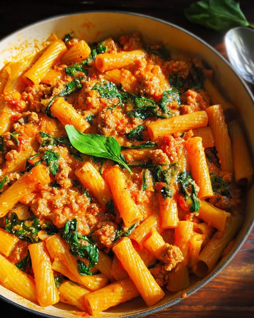 Creamy Sausage Rigatoni (One-Pan, 30-Minute Meal)