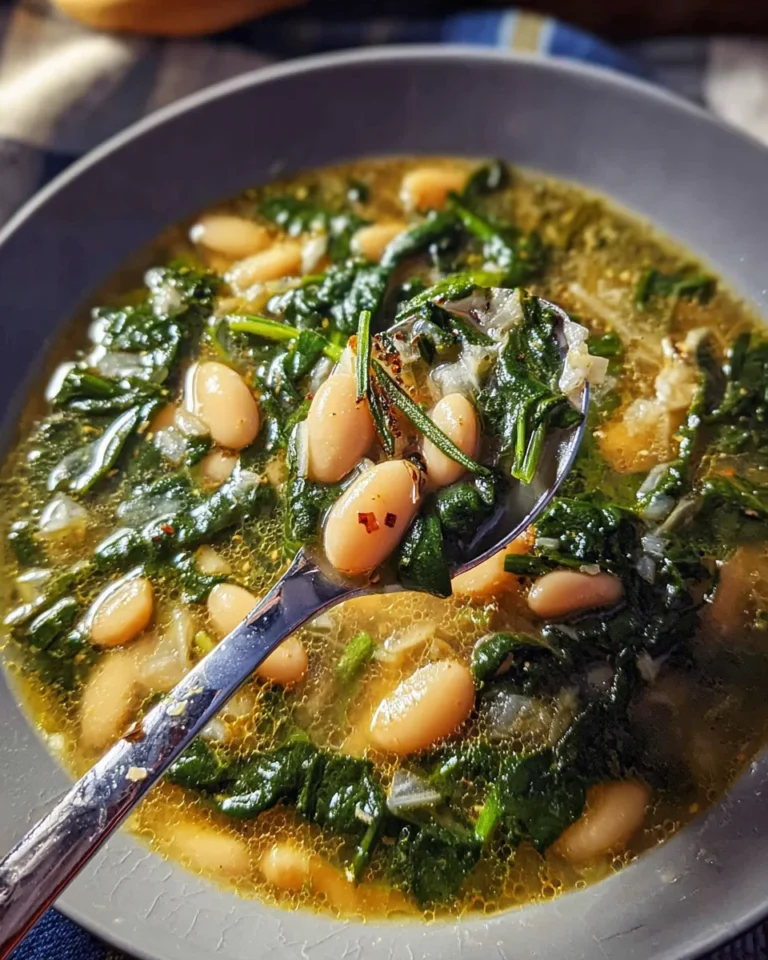 Easy White Bean Spinach Soup Recipe
