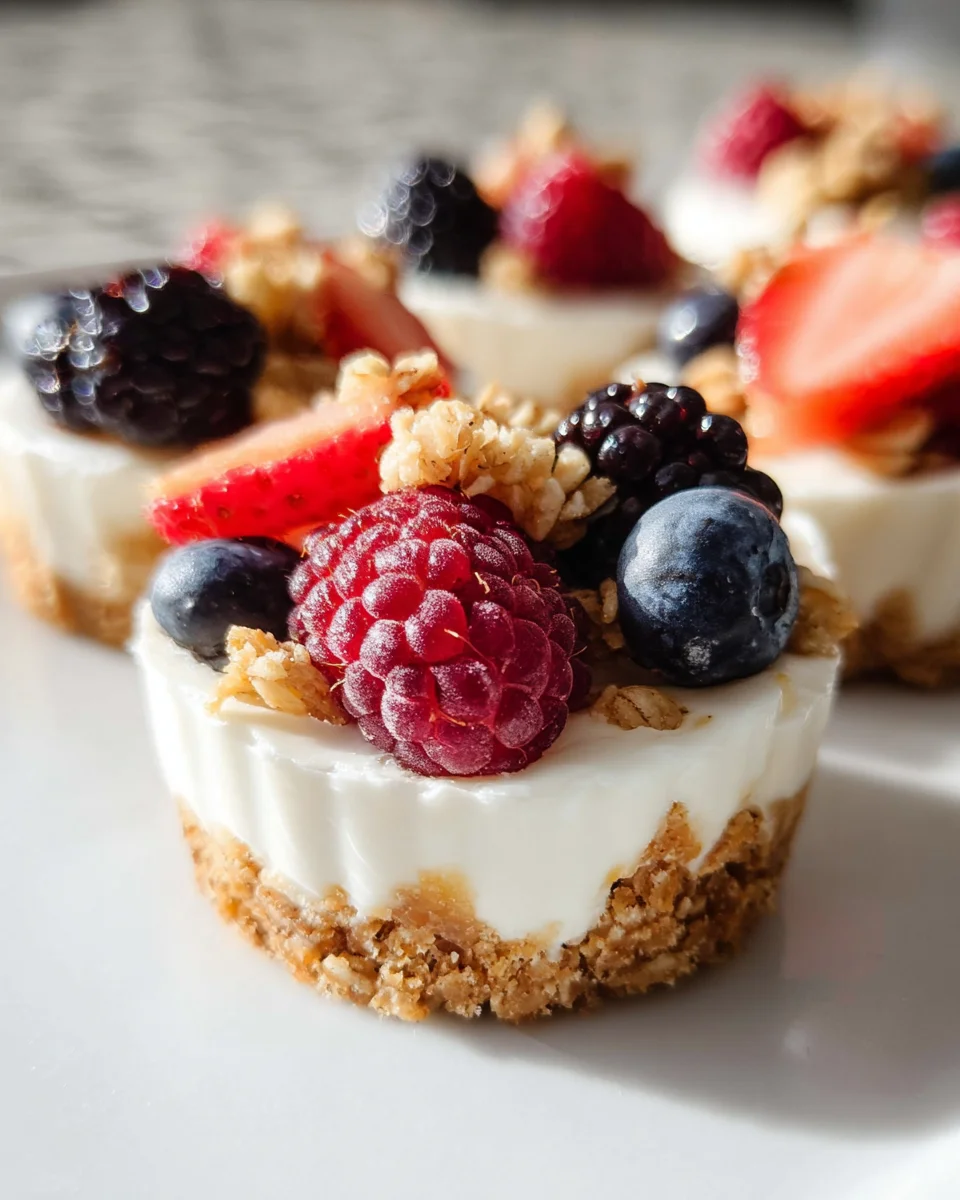 Frozen Yogurt Granola Cups