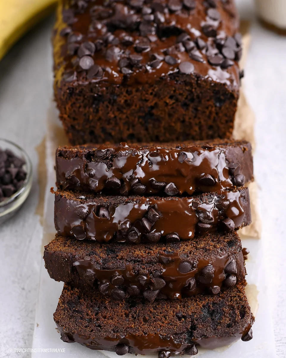 Healthy Chocolate Banana Bread