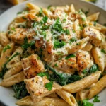 Healthy Garlic Parmesan Chicken Pasta