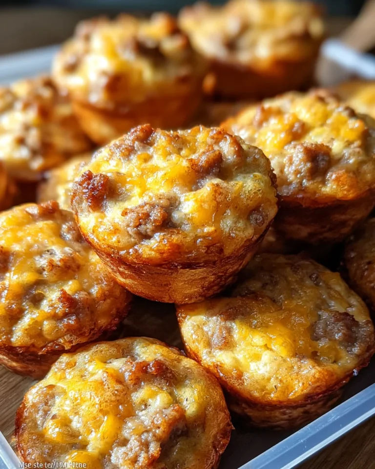 High-Protein Pancake Sausage Mini Muffins