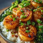 Honey Garlic Shrimp Bowls