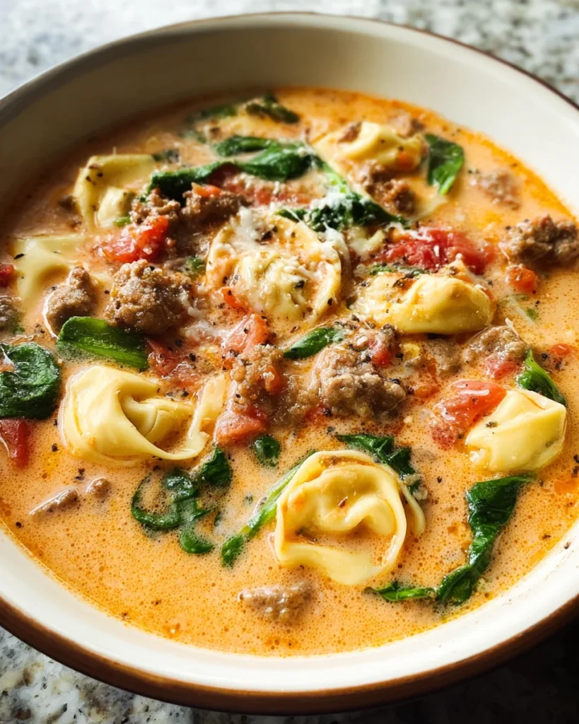 Italian Sausage Tortellini Soup