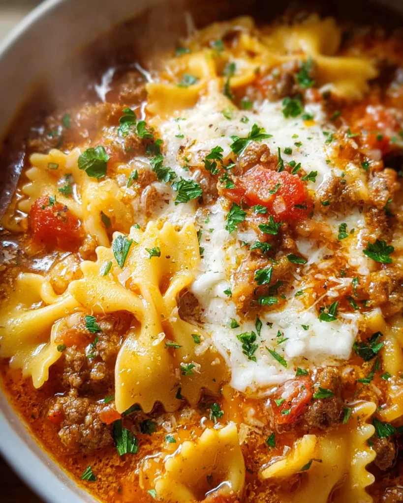Lasagna Soup