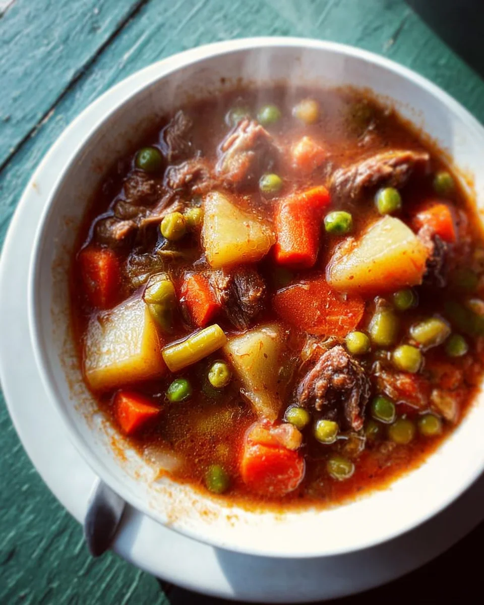 My Mom's Old-Fashioned Vegetable Beef Soup