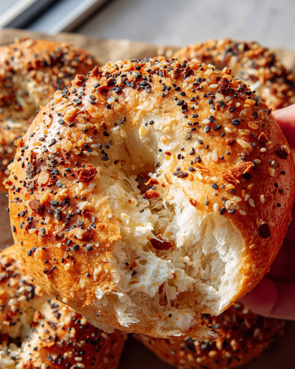 Simple 3-Ingredient Cottage Cheese Protein Bagels