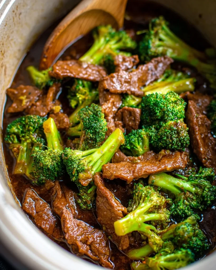 Slow Cooker Broccoli Beef