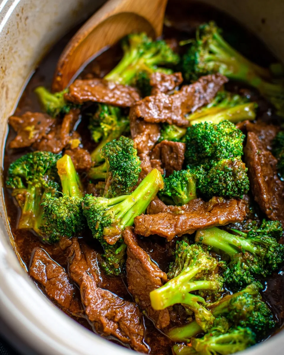 Slow Cooker Broccoli Beef