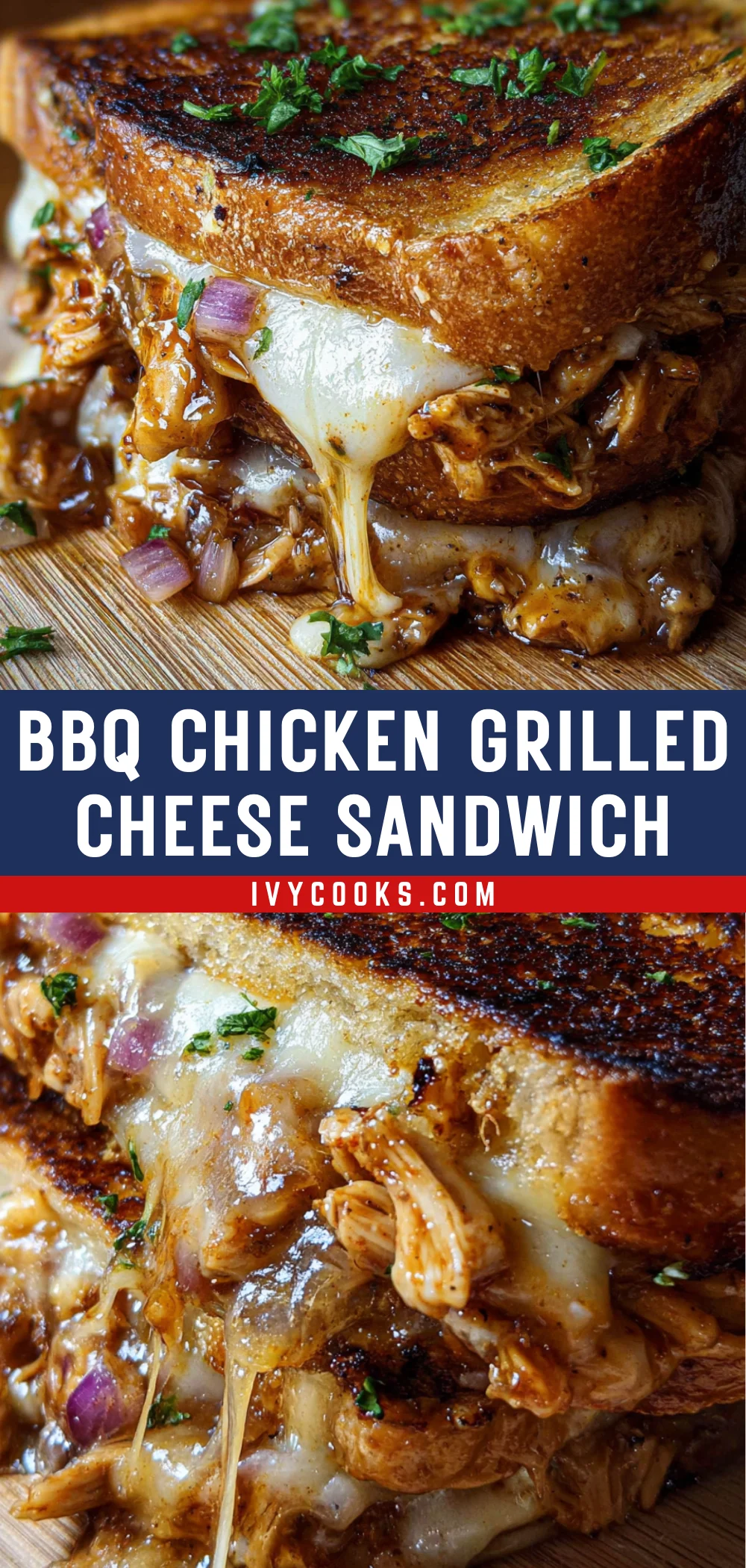 BBQ Chicken Grilled Cheese Sandwich 22 Pinterest Hidden Image