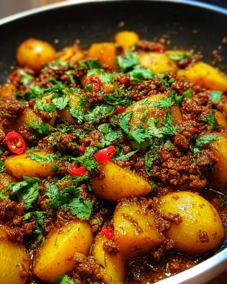 Aloo Keema Ground Meat with Potatoes