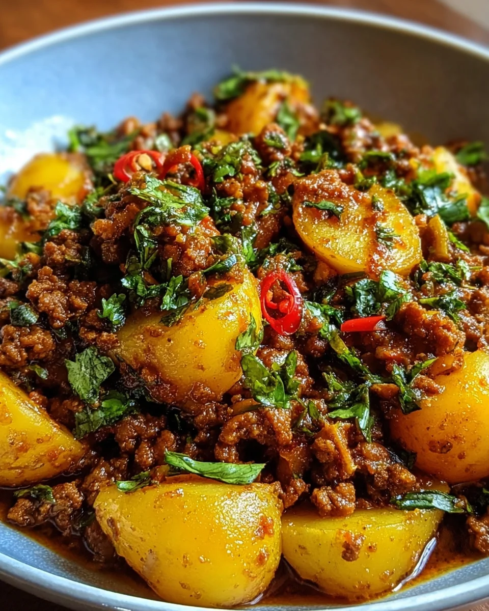 Aloo Keema Ground Meat with Potatoes 27 Aloo