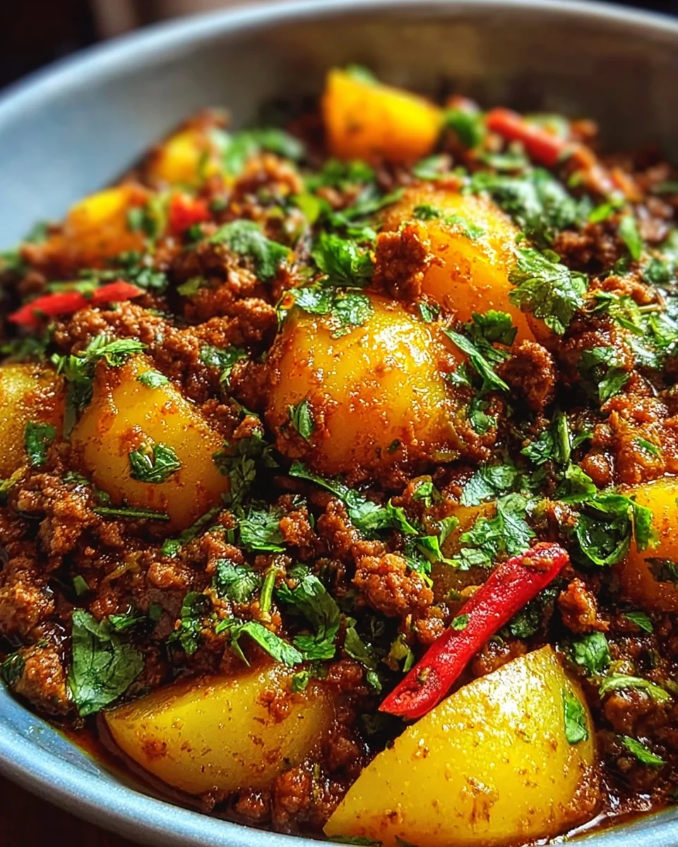 Aloo Keema Ground Meat with Potatoes 28 Aloo