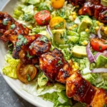 BBQ Chicken Skewer Salad