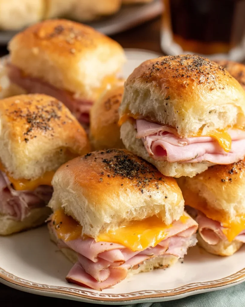 Baked Ham and Cheese Sliders