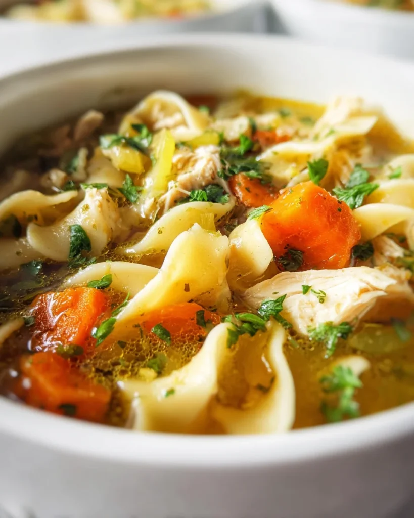 Best Chicken Noodle Soup with Egg Noodles