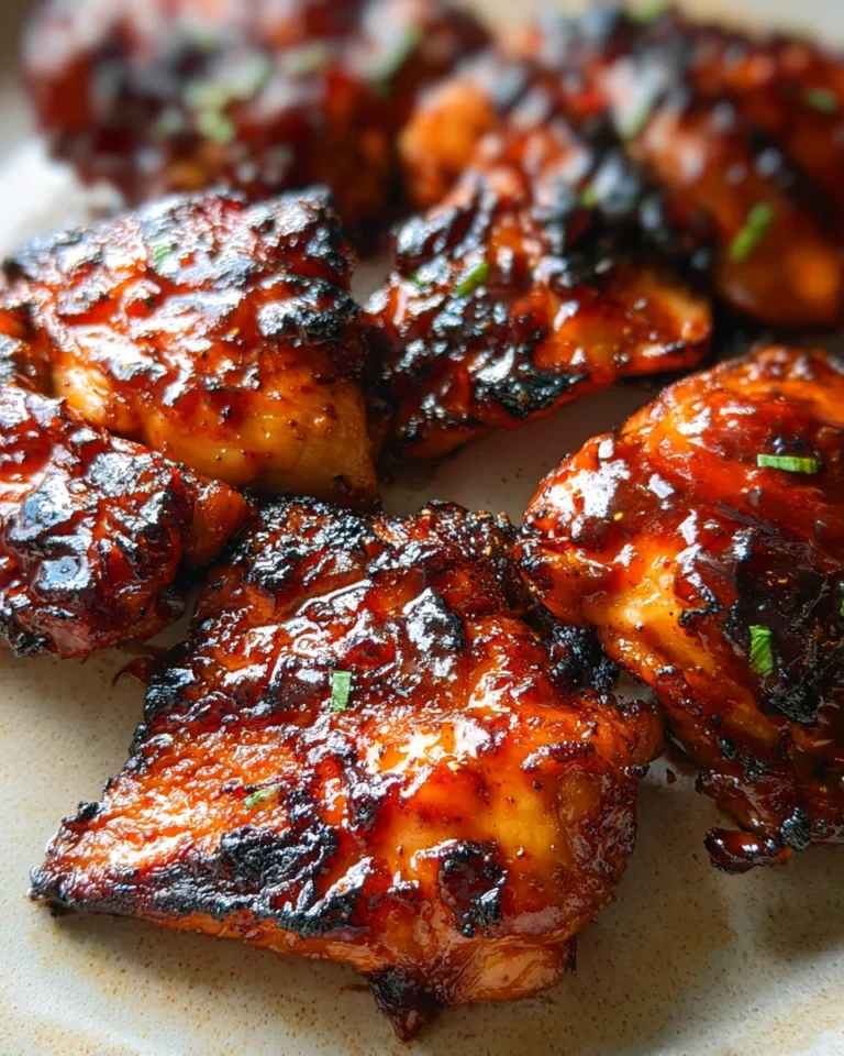 Caramelized BBQ Chicken Thighs in the Oven