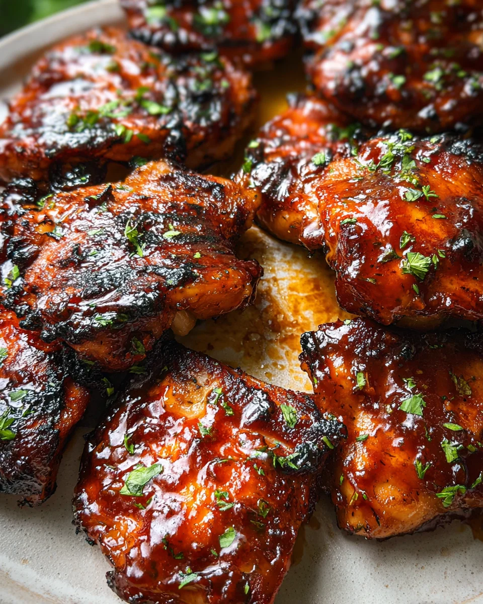 Caramelized BBQ Chicken Thighs in the Oven 20 Caramelized