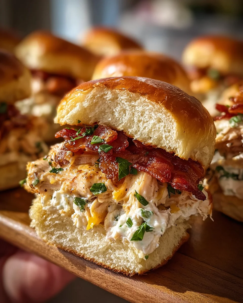 Chicken Bacon Ranch Sliders
