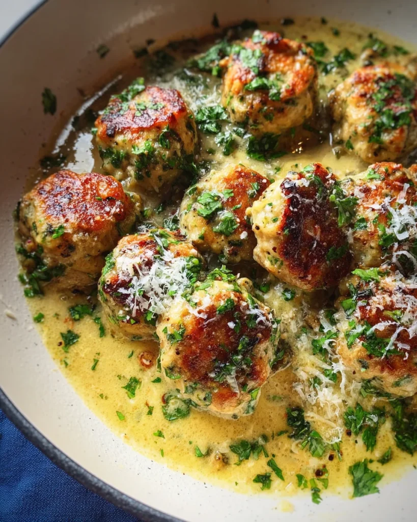 Chicken Piccata Meatballs