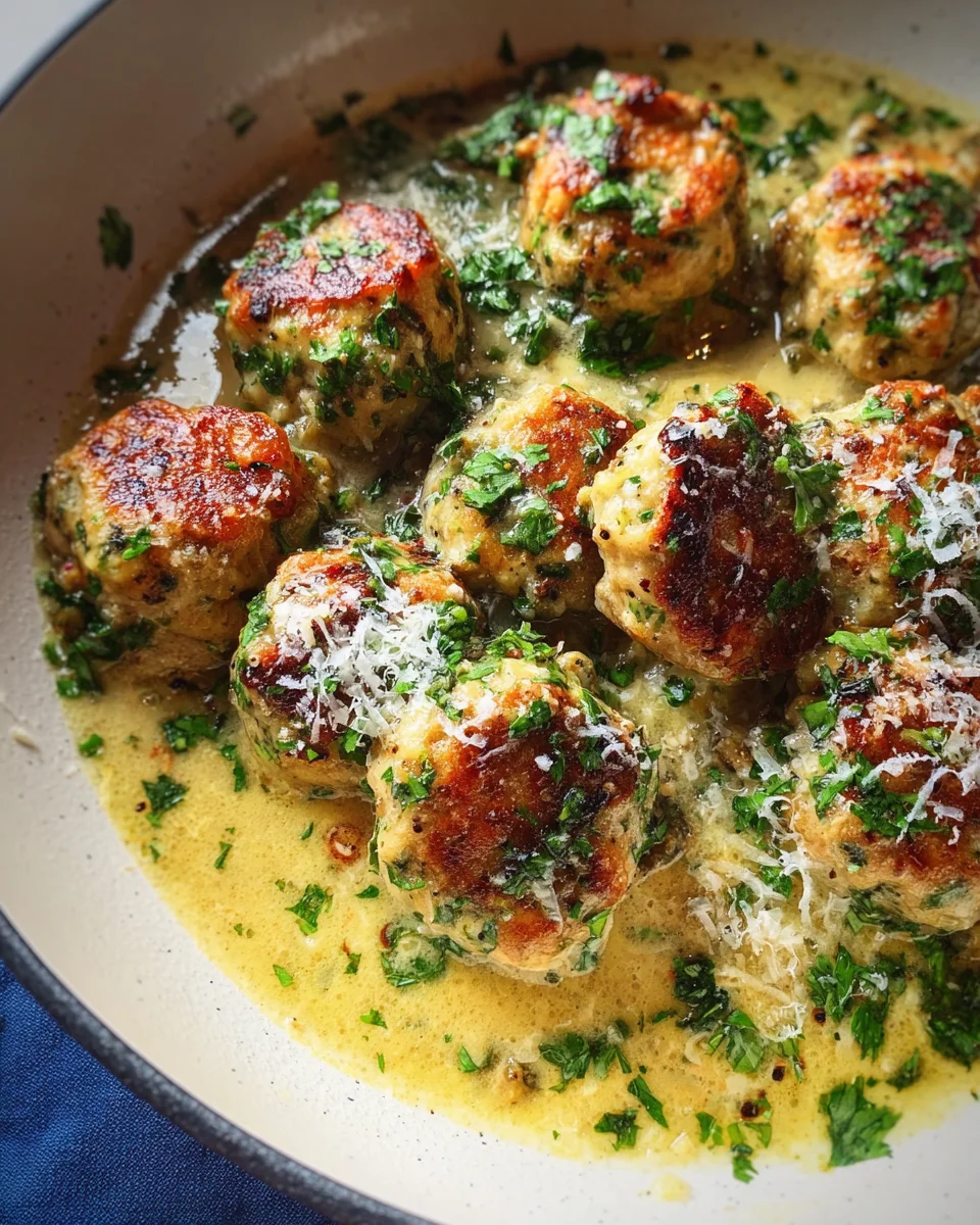 Chicken Piccata Meatballs 25 Chicken Piccata Meatballs
