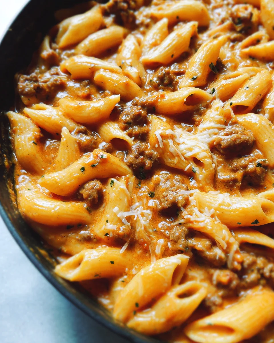 Creamy Beef Pasta 20 Creamy