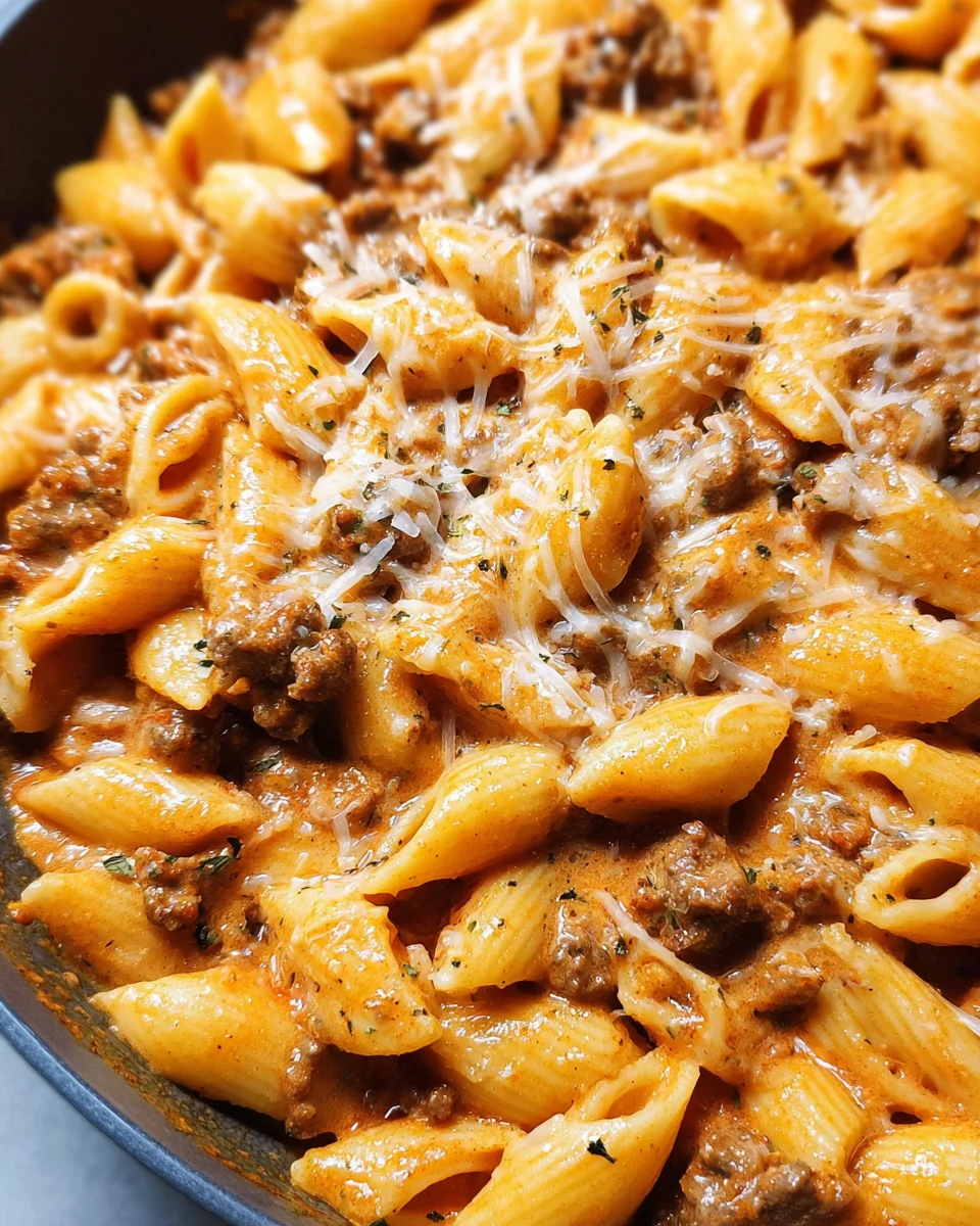 Creamy Beef Pasta 21 Creamy