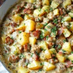 Creamy Sausage and Potatoes
