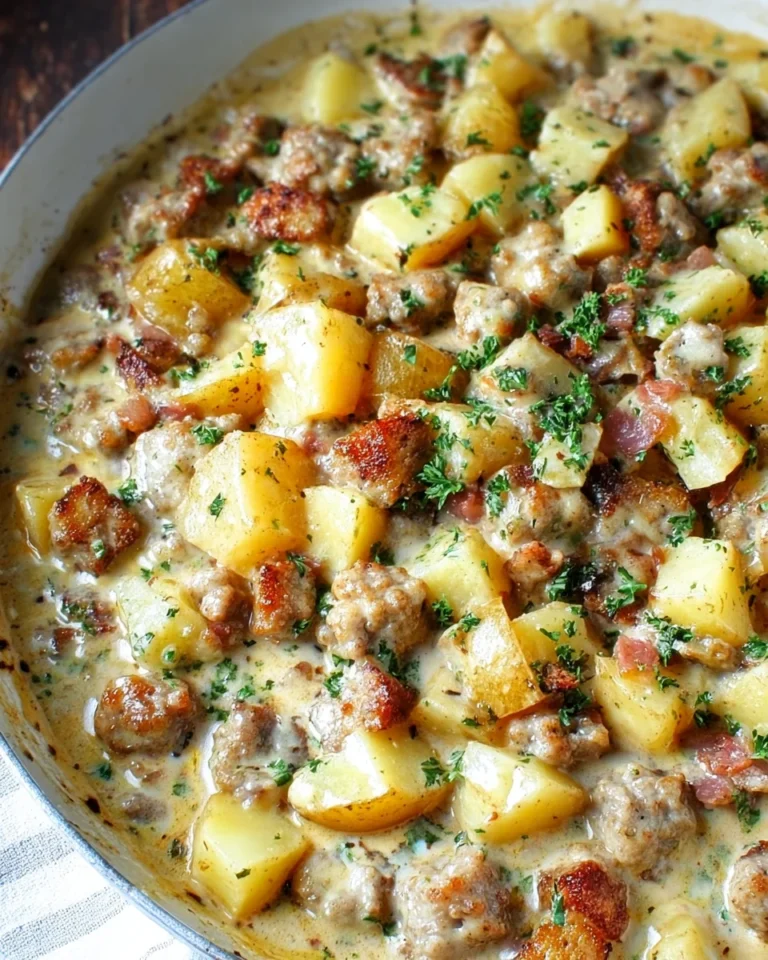 Creamy Sausage and Potatoes