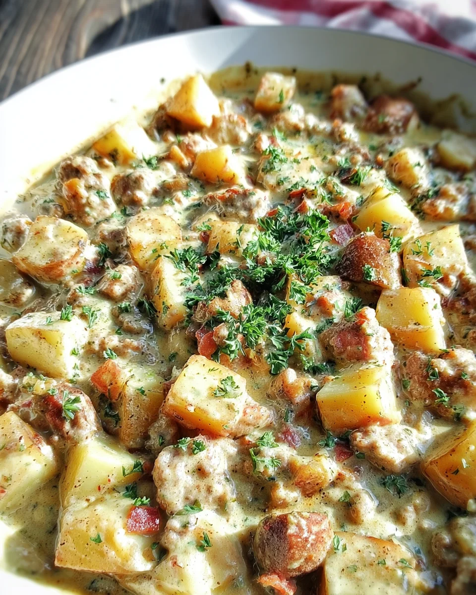 Creamy Sausage and Potatoes 21 Creamy