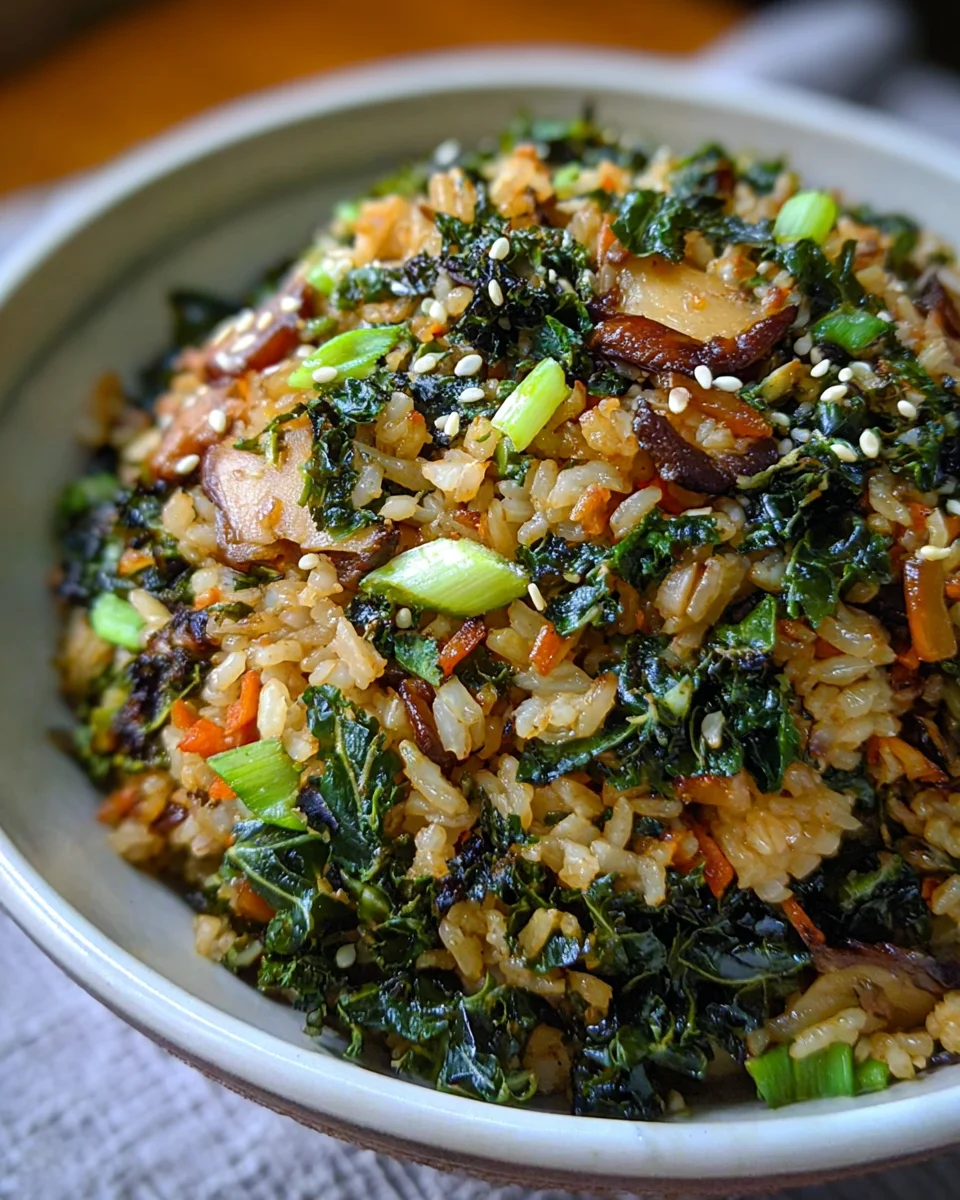 Crispy Kale and Shiitake Fried Rice 24 Crispy