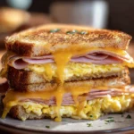 Egg and Ham Breakfast Sandwich