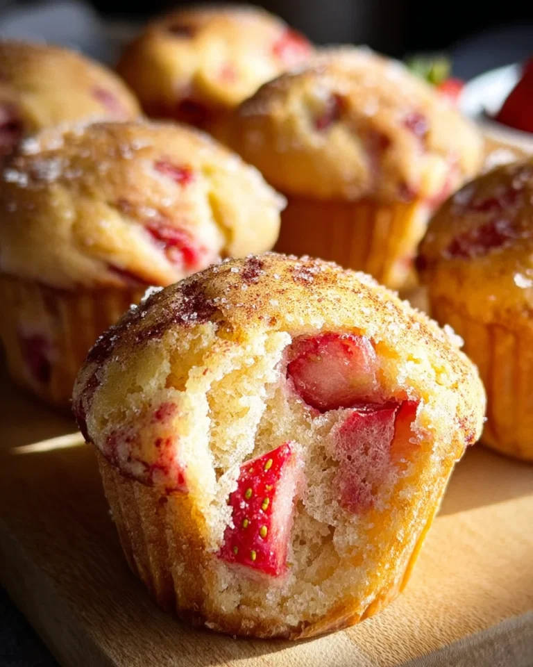 Fresh Strawberry Muffins