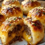 Garlic Parmesan Cheeseburger Bombs Recipe