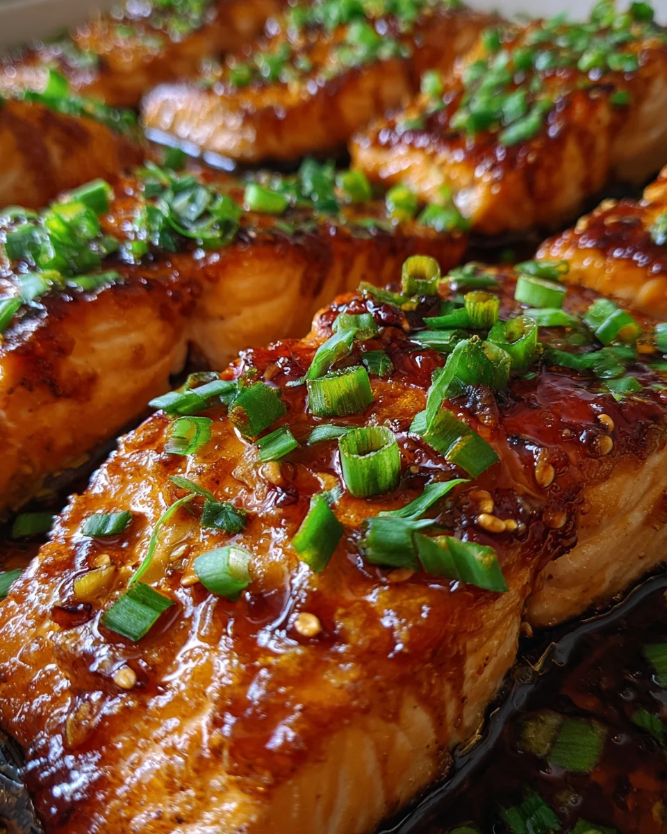 Honey Garlic Glazed Salmon 18 Honey