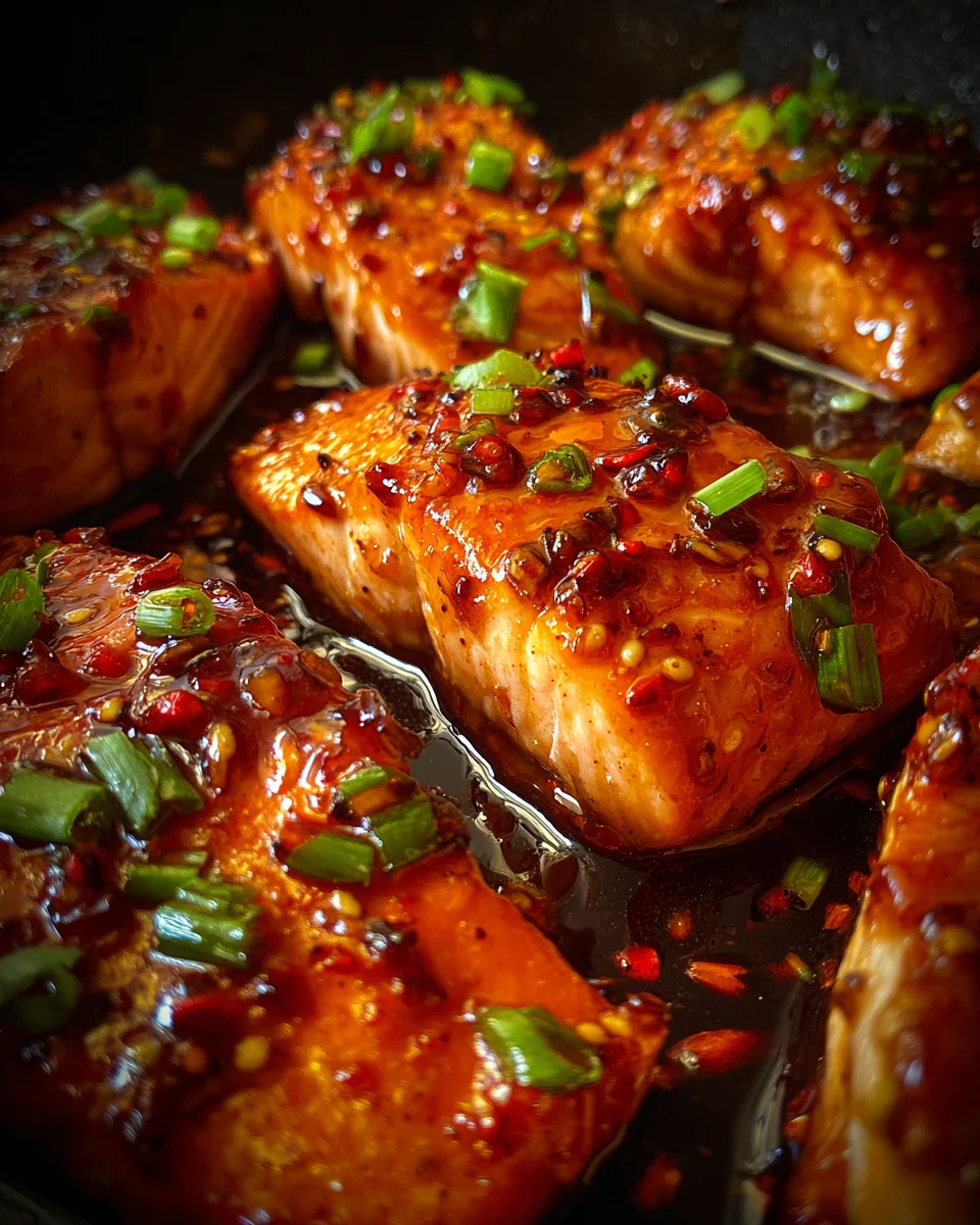 Honey Garlic Glazed Salmon 19 Honey