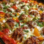 Italian Sausage & Pepper Casserole