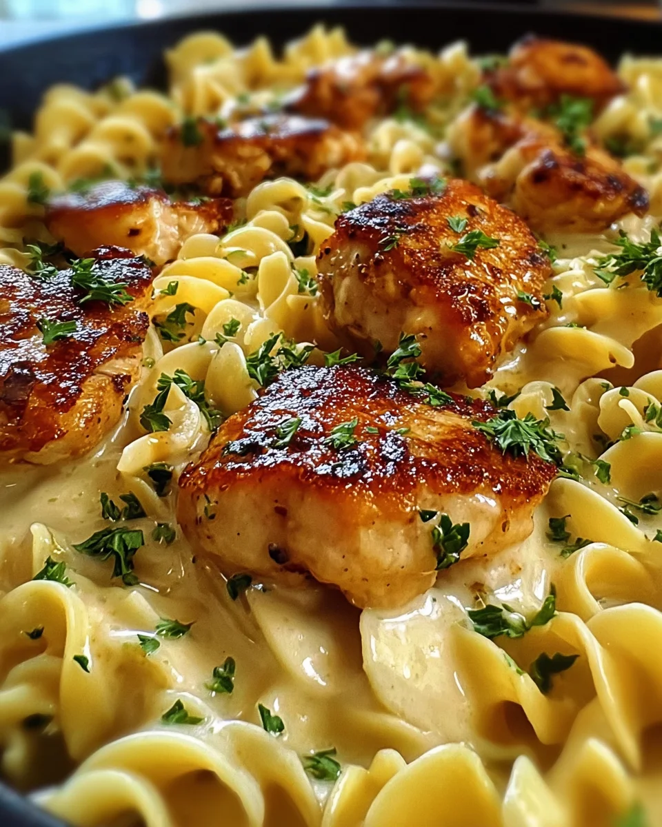 One-Pan Chicken with Buttered Noodles 18 One-Pan