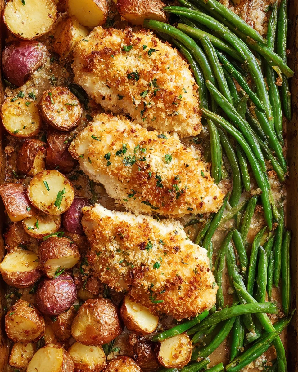Parmesan Crusted Chicken Sheet Pan Dinner 19 Parmesan
