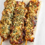 Ranch Garlic Parmesan Chicken Skewers