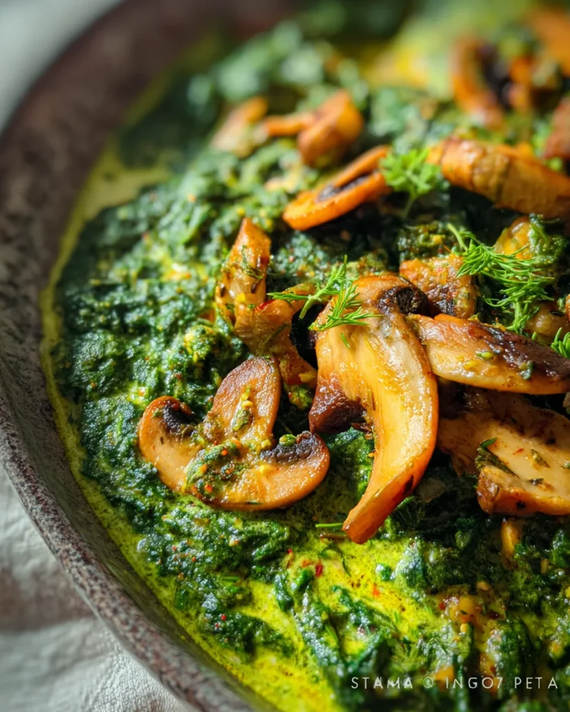 Spinach and Mushroom Curry
