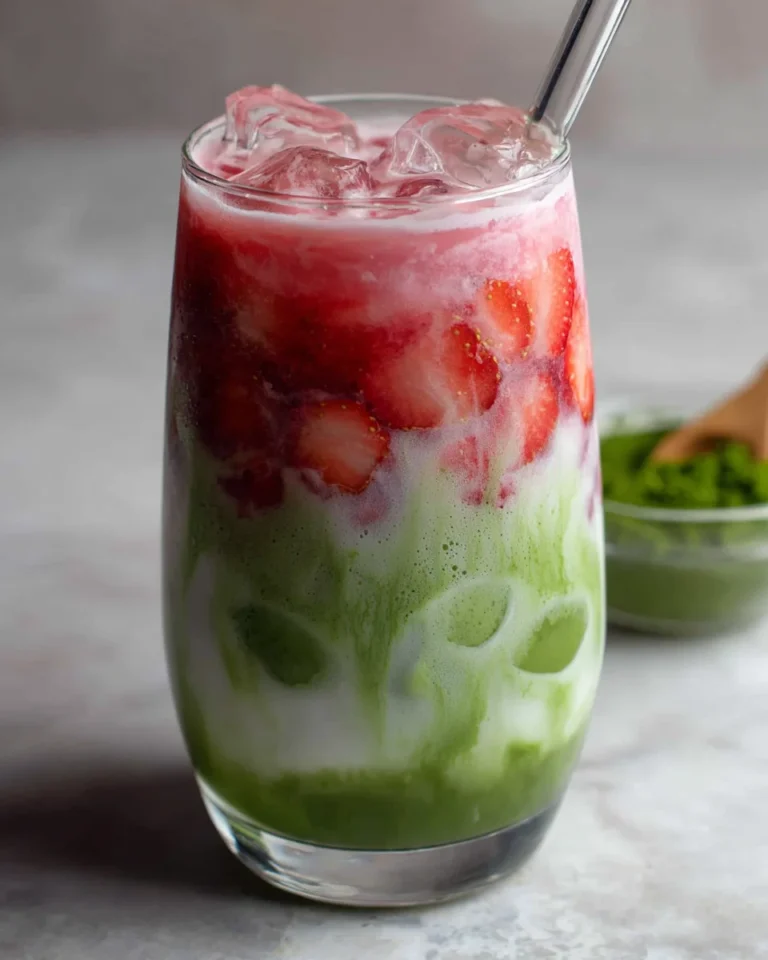 Strawberry Matcha Latte