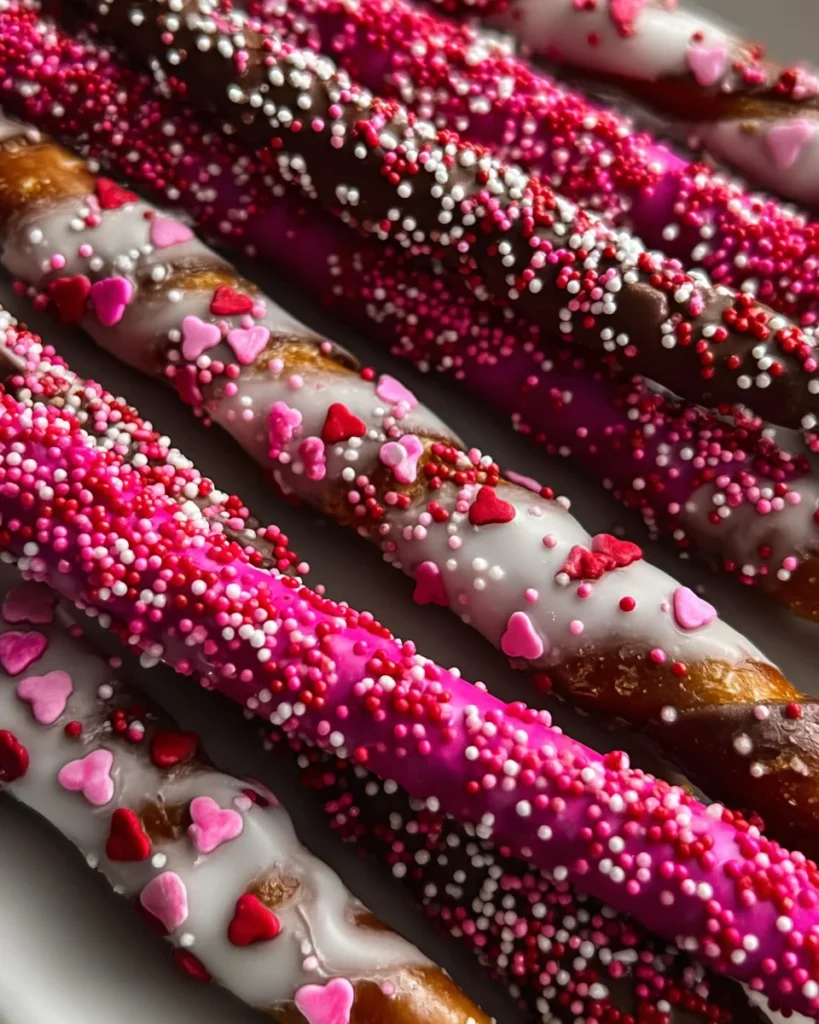Valentine's Day Chocolate Covered Pretzels Recipe